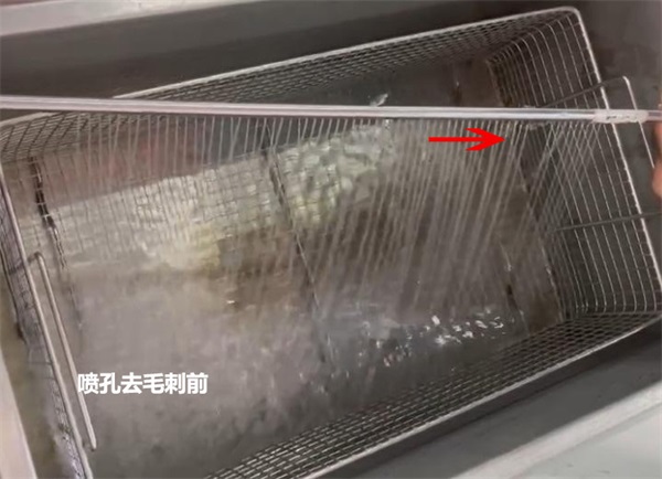用磨粒流给喷淋管小孔去毛刺，效果怎么样？